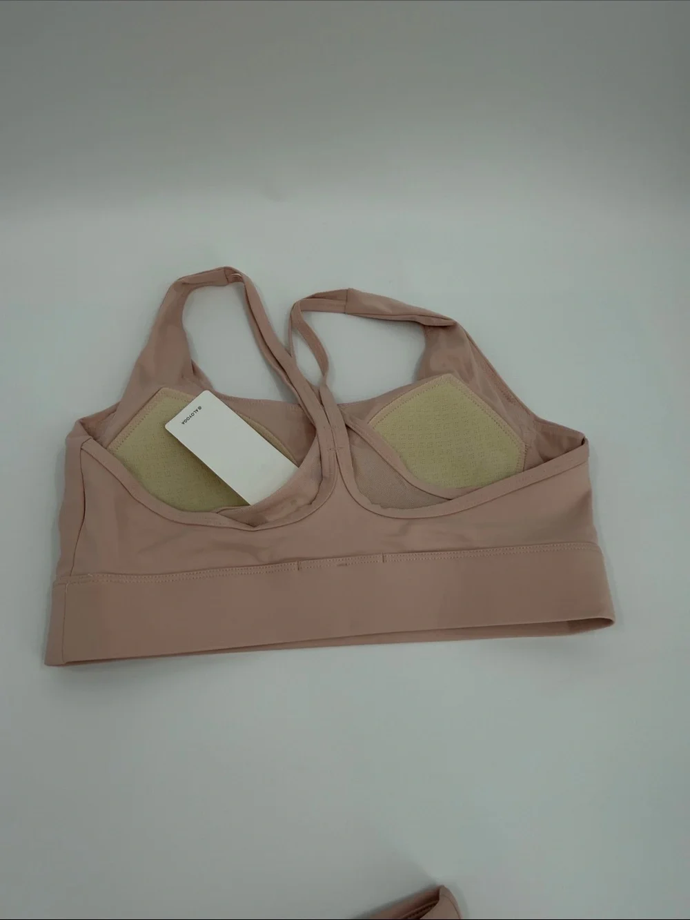 ALO Yoga Rose Taupe Circle Skirt with Matching Sports Bra